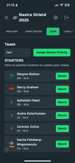 DraftXV Mobile App